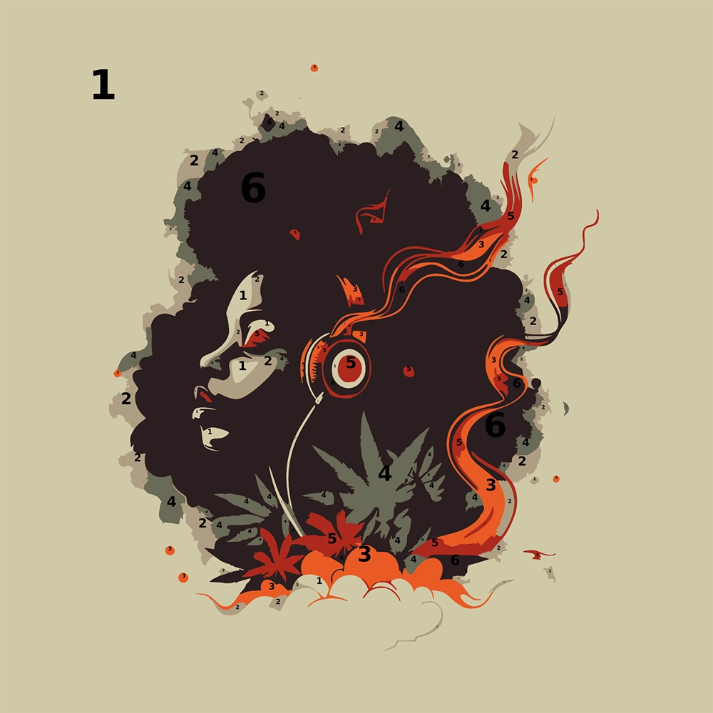 Her Music is Dope Paint-by-Number
